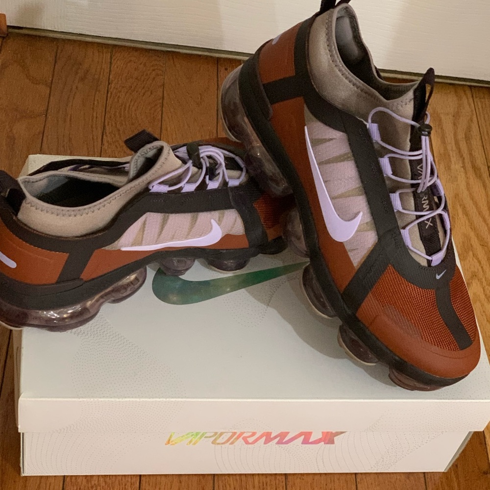Nike Women's VaporMax Sneakers - Brown and Black